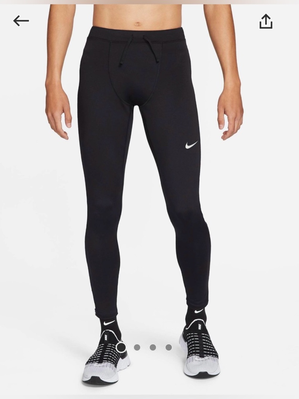 Nike Running DRI-FIT Challenger tights in black